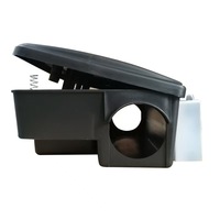 Station d'appât pour souris en plastique noir de haute qualité pour une lutte efficace contre les rongeurs dans les restaurants, solution de lutte antiparasitaire