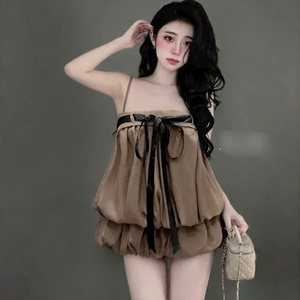 Fashion Two Piece Set Women's chiffon Sleeveless Full Length Solid Casual Skinny Fit Washable Eco-Friendly Customized - Product Image 2