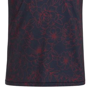 Polo Sublimado con Estampado Floral Rojo Marino para Hombre, Manga Corta, Estilo Atlético Moderno, Ropa de Golf Elegante para Práctica y Ejercicio - Product Image 6