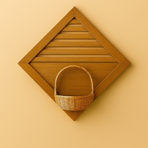 Handmade Bamboo & Wooden Art Deco Woven Wall <b>Shelf</b> Storage Organizer for Kitchen Home Decor - Product Image 6