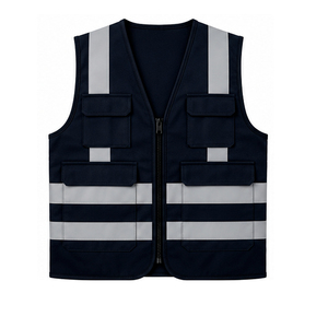 Lightweight Safety <b>Vest</b> Reflective High Visibility Workwear <b>Mens</b> Custom Manufacturer Wholesale Supplier Protective Uniform - Product Image 1