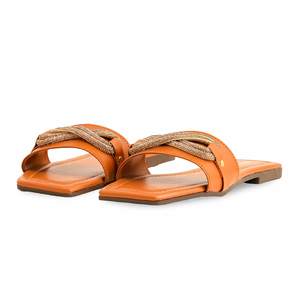 Pantoufles de sport décontractées moutarde pour femme CL1987 - Product Image 3