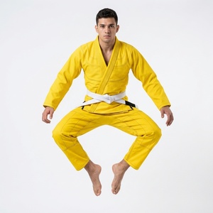 Uniforme de Jiu Jitsu Brasileño de Alta Calidad y Resistencia, Tejido Dorado, Transpirable, para Competencia, Kimono BJJ - Product Image 5