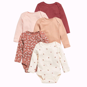 Ropa de bebé pequeña con impresión personalizada OEM, peleles de algodón orgánico para bebé, de bambú natural teñido, respetuosos con el medio ambiente, venta en línea - Product Image 5