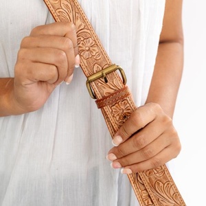 Newest Saddle Blanket Hand Tooled Leather Western Women's Tote Bag <b>Conceal</b> Carry Handbag Genuine Leather Large Shoulder Purse - Product Image 4