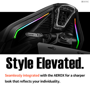 AJ LIGHT DESIGN Nouveau clignotant arrière de moto Aerox NVX V3, clignotant LED RGB séquentiel, kit personnalisé - Product Image 6