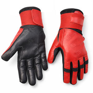 Guantes de bateo de béisbol y softbol de cuero genuino para hombres y mujeres Tasa de fábrica ajustable Los mejores guantes de bateo de puño largo - Product Image 1