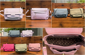 Bolso bandolera de cuero genuino reciclado de nuevo diseñador, bolsos de lujo de gran capacidad de cuero colorido occidental para mujer - Product Image 3