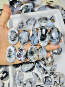 100% naturel Dendrite opale Cabochon excellente haute qualité pierre précieuse en vrac toutes tailles cristal bijoux pierre bijoux accessoires - Product Image 2