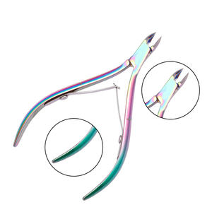 Wholesale Rate Pattern Nail Nipper Mirror Polish With Double Spring Lap Joint Toenail Nipper 9mm Cutting <b>Edge</b> Beauty <b>Cutter</b> - Product Image 1