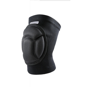 Genouillère tricotée de protection, respirante, élastique, à enfiler, unisexe, noire, pour le volley-ball, la remise en forme, l'entraînement sportif - Product Image 5