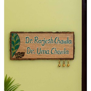 Mango Wood Engraved <b>Name</b> <b>Plate</b> Wholesale | Handcrafted Moradabad India - Product Image 1