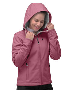 Chaqueta Softshell para Mujer, Material de Poliéster, Color Sólido, Resistente al Viento, Diseño Personalizable con Logotipo - Product Image 2