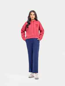 Sudadera con Capucha Rosa para Mujer, de Lona de Poliéster/Algodón, Antipilling, Transpirable, para Invierno, Totalmente Personalizable, Precio Económico - Product Image 3