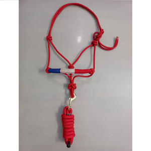 Tissage PP corde cheval licou ensemble anglais selle Style équitation et sports équestres vente en gros cuir cheval licou en vente - Product Image 2