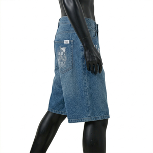 Pantalones Cortos Anchos de Mezclilla para Hombre, Estilo Urbano, Lavado Vintage, Verano, Estilo Americano, OEM ODM - Product Image 3