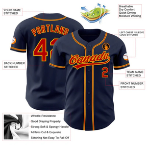Maglia da Baseball Stampata All'Ingrosso, Bianca e Blu Navy, Stile Retrò, Manica Corta, Top Sportivo, Attrezzatura da Softball Estiva - Product Image 3