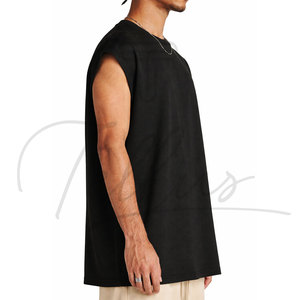 เสื้อกล้ามออกกำลังกายผู้ชายแบบสบายๆ ระบายอากาศ แห้งเร็ว ผลิตจากโพลีเอสเตอร์และผ้าฝ้าย เหมาะสำหรับเล่นกีฬาและเสริมสร้างกล้ามเนื้อ - Product Image 2