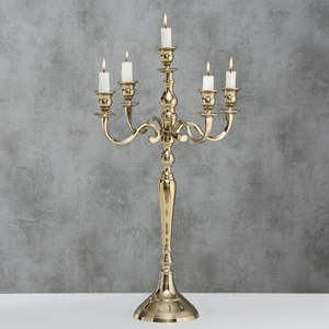Candelabros de metal con acabado dorado para Decoración de mesa de vacaciones y tema de Evento de celebración de iluminación de velas festivas - Product Image 2