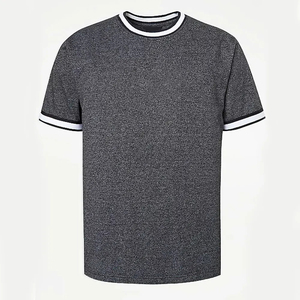T-shirt sans manches en coton 100% pour homme, coupe classique, style streetwear, impression numérique, tricoté, avec motif géométrique - Product Image 1