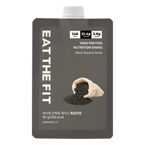[DAYBYME] Batido de proteínas Eat the fit sabor sésamo negro, paquete para 1 semana (40g*7 unidades), polvo dietético, sustituto de comidas, bebidas adelgazantes - Product Image 1