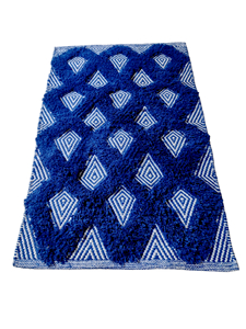 Alfombra Jacquard Shaggy Súper Suave Hecha a Mano en India, Tamaños Personalizados, Algodón Moderno Abstracto Resistente a las Manchas, 2000 GSM - Product Image 3