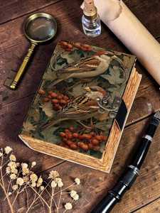 Diario de Cuero con Espiral y Tapa Dura, Estilo Vintage con Diseño Floral, Hecho a Mano, Marca Grimoire Bird - Product Image 2