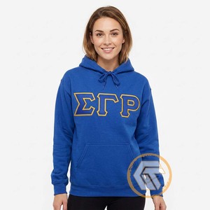 Sweat à capuche personnalisé en molleton de coton Sigma Gamma Rho, automne-hiver, avec logo brodé sur le devant, sororité, haute qualité, écologique - Product Image 2