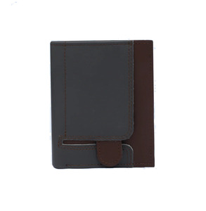 Genuine Leather Fold Closure Men's Short <b>RFID</b> <b>Blocking</b> Durable Lightweight High Quality Custom Logo Card Holder <b>Wallet</b> - Product Image 1