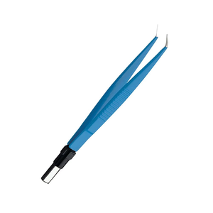 Azicon's Straight Bipolar Forceps Euro Fitting Reuse Autoclavable Angled Tip Microsurgical Coagulation Straight Bipolar Forceps - Product Image 2