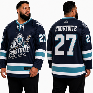 Fabricante de Camisetas de Hockey sobre Hielo Personalizadas, Logotipo del Equipo Bordado, Nombre, Número, Uniforme de Manga Larga, Proveedor OEM al por Mayor, Fábrica para Equipos - Product Image 2