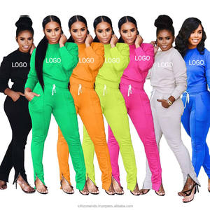 ชุดวอร์มแฟชั่นไซส์ใหญ่สำหรับผู้หญิงเซตเสื้อปักลาย - Product Image 6