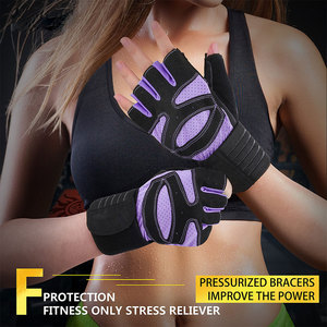 New Arrival Women's Fitness Gloves Anti Odor Lightweight Skin Friendly Fabric Half Finger Outdoor Sportswear Low Price Gym Glove - Product Image 6