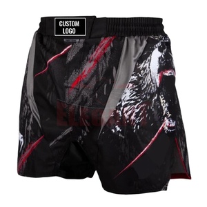 MMA <b>Shorts</b> custom design 100% <b>polyester</b> sublimation printed Breathable MMA Fighting <b>Shorts</b> Pakistan Men Wear Fighting <b>Shorts</b> - Product Image 1