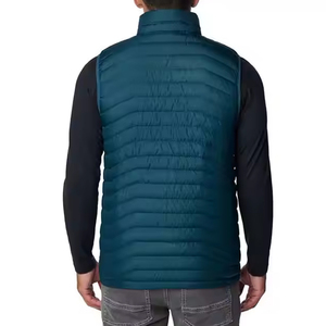 Gilet matelassé léger et chaud pour homme, en tissu brillant, personnalisable en gros, veste sans manches sur mesure OEM pour hommes - Product Image 3