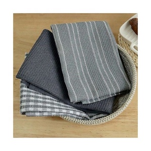 Vente en gros personnalisée Noël cuisine Washrag Buffalo Check Plaid brodé Golf 100% coton sur demande torchon de Noël cadeaux - Product Image 6