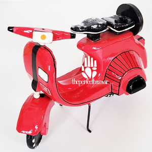 Trottinette en bois multicolore (modèle WoodenScooter) Décoration d'intérieur par Theperfectbazaar India - Product Image 2