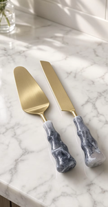 Juego de Servidores de Pastel de Acero Inoxidable Premium con Mango Largo, Aptos para Lavavajillas, Ecológicos, con Cuchillo a Juego para Bodas, Hoteles y Restaurantes - Product Image 4