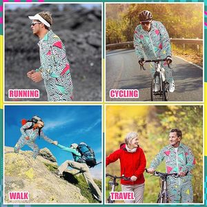 Survêtement unisexe d'été avec poches zippées, sweat à capuche zippé intégral, ensemble 2 pièces respirant et à séchage rapide pour la course, le jogging, le sport et les loisirs - Product Image 2
