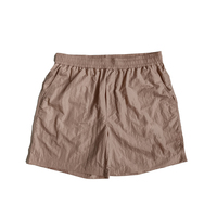 Shorts de bain pour homme en nylon Oxford, couleur unie, légers, respirants, séchage rapide, taille mi-haute, avec cordon de serrage, style décontracté, bleu