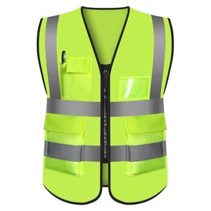 Chaleco de Seguridad Reflectante con Logotipo de Construcción, Alta Visibilidad, con Bolsillos y Cremallera, para Ingenieros, ¡Ordene Ahora! - Product Image 2