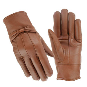 Guantes de Cuero de Moda para Conducir, Guantes de Cuero de Dedo Completo en Venta, Material de Cuero - Product Image 1