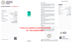 พลอยมรกตสีเขียวทรงกลมสังเคราะห์จาก AG Lab สำหรับทำเครื่องประดับ ได้รับการรับรองจาก IGI ขนาด 6 มม. ถึง 14 มม. - Product Image 5