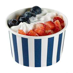 Gobelet à crème glacée en papier jetable, imprimé sur mesure, qualité alimentaire, pour yaourt et desserts, emballage en gros - Product Image 2