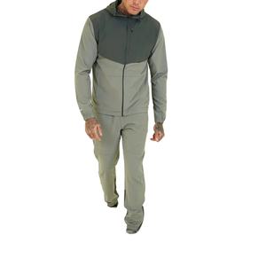 Nueva llegada de los hombres Full Zip-Up chaqueta con capucha chándal deporte al aire libre gimnasio Fitness conjuntos para la temporada de otoño ropa deportiva - Product Image 4