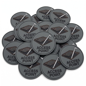 Fabricant direct : Patch en caoutchouc 3D, Badge rond en PVC souple, motif Vanne de tuyauterie industrielle à vapeur, pour sac à dos, veste et casquette d'extérieur - Product Image 2