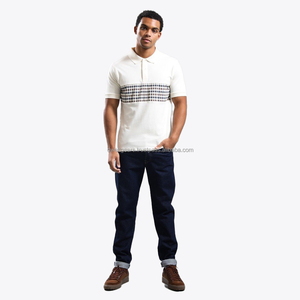 T-shirt décontracté d'été pour homme, col rond, respirant, séchage rapide, anti-plis, léger, en soie/coton brodé - Product Image 4