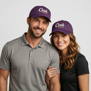Custom <b>Baseball</b> <b>Cap</b> Durable Cotton Twill Activewear <b>Cap</b> in Deep Purple – Perfect for Running, Training & Casual Wear - Product Image 1