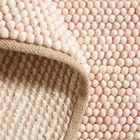 Tapis en laine bouclée abstraite faits main tendance, extra épais, antidérapants et lavables - Meilleur prix de gros par un fabricant indien