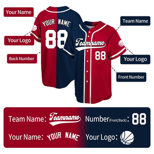 Maillot de baseball d'hiver personnalisé imprimé et brodé en maille respirante, écologique, à séchage rapide, 100 % polyester, haute qualité - Product Image 2
